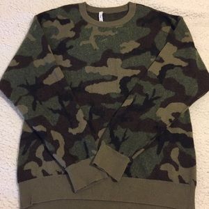 Aritzia TNA camouflage sweater